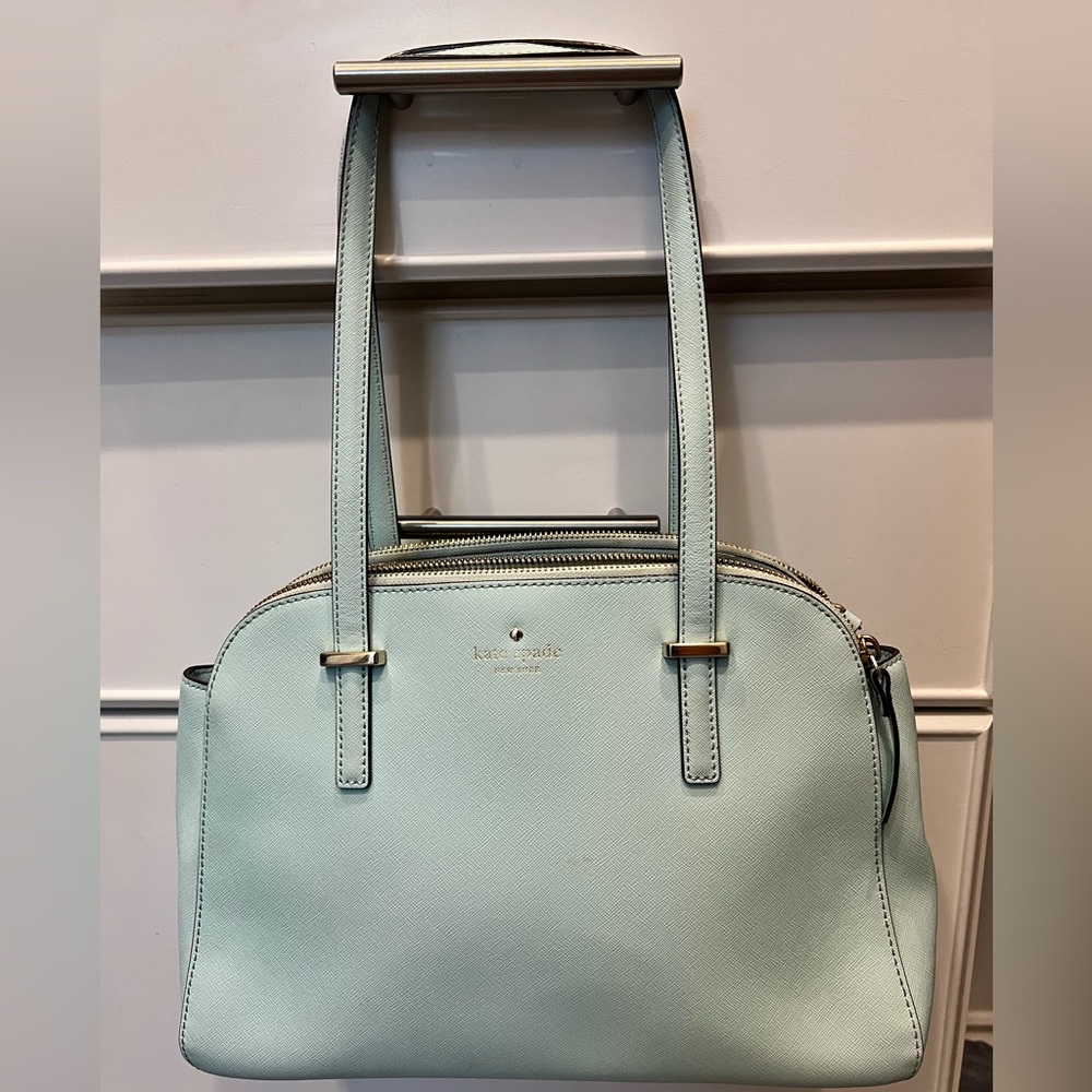 Kate Spade Green Shoulder Bag Structured Dome Design